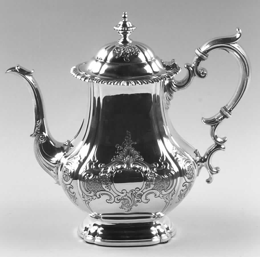 Gadroon (Sterling, Hand Chased, Hollowware) Coffee Pot by Gorham Silver-1