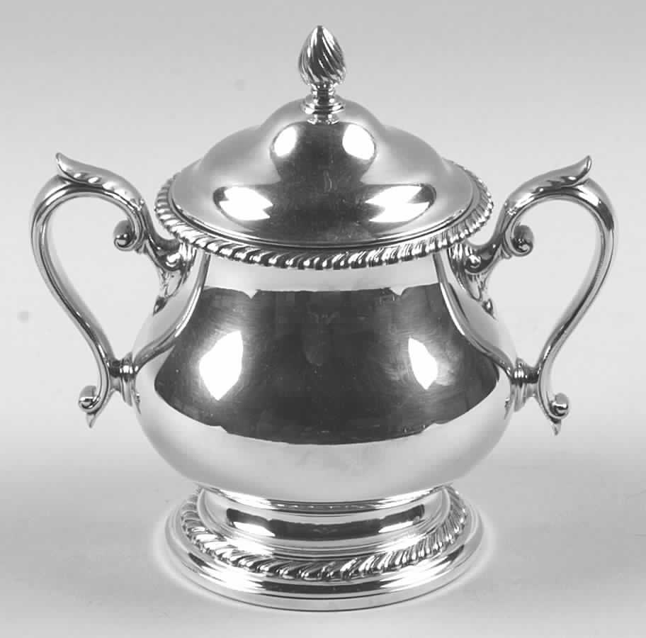 Kenwood (Silverplate, Hollowware) Sugar Bowl & Lid by Gorham Silver-1