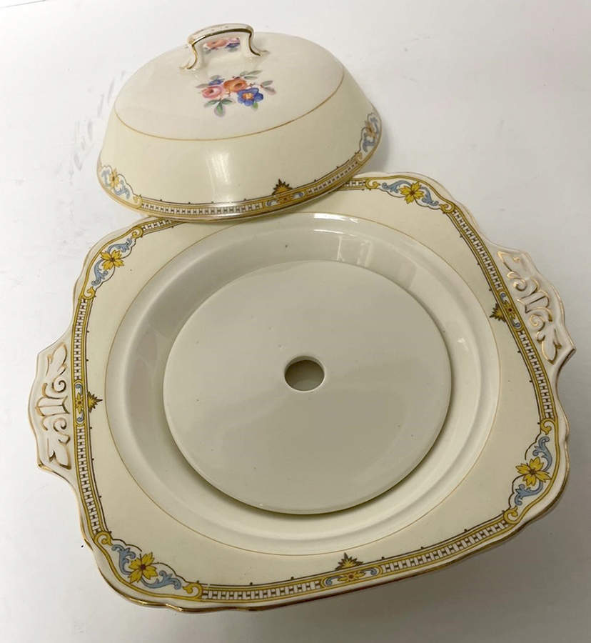 The Albany Round Covered Butter with Strainer by Grindley-1