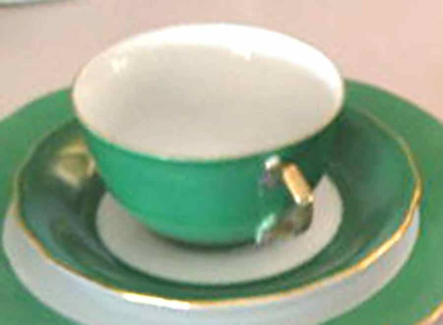 GCA10 Flat Cup & Saucer Set by Gold Castle-1