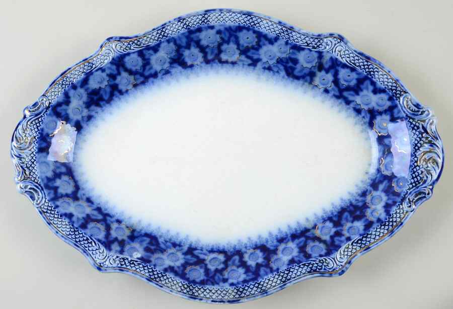 Grace Gold 19" Oval Serving Platter by Grindley-1