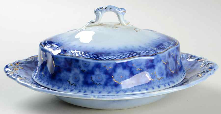 Grace Gold Round Covered Butter by Grindley-1