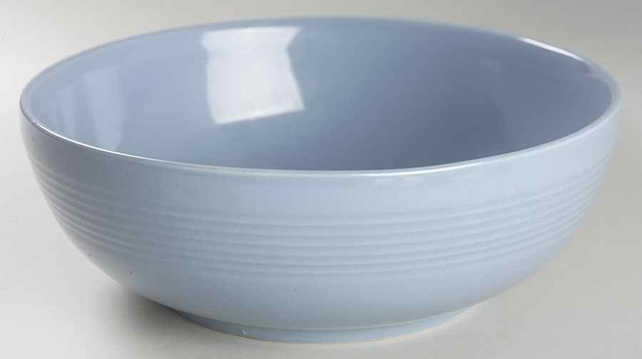 Main St Periwinkle 9" Round Vegetable Bowl by Gibson Designs-1