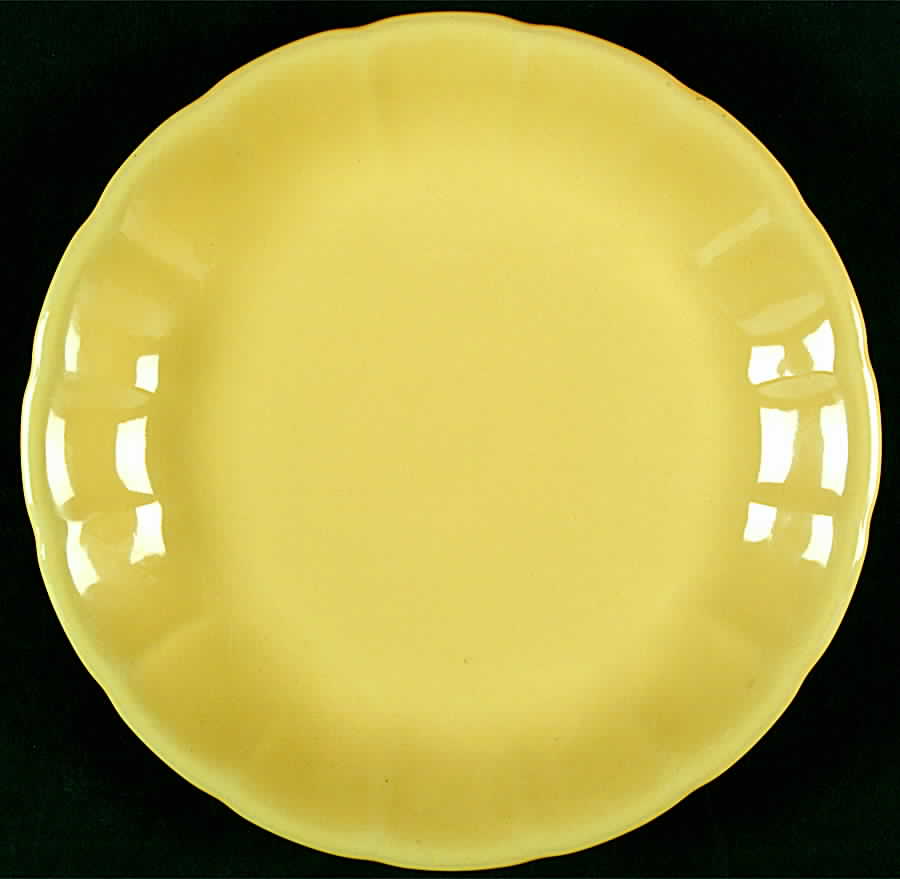Main St Light Yellow Salad/Dessert Plate by Gibson Designs-1