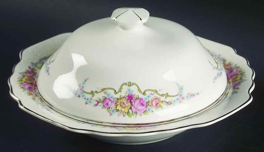 GEO174 Round Covered Butter by WS George-1