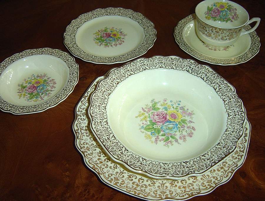 5S9160 Flat Cup & Saucer Set by WS George-1