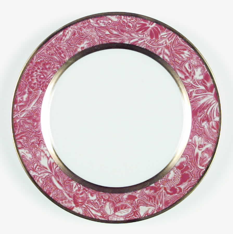 Christine Red Salad Plate by Bill Goldsmith-1