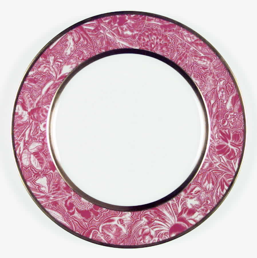 Christine Red Dinner Plate by Bill Goldsmith-1