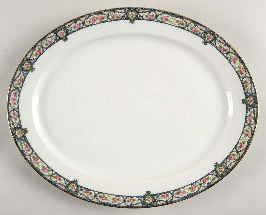 GUE211 11" Oval Serving Platter by WM Guerin-1