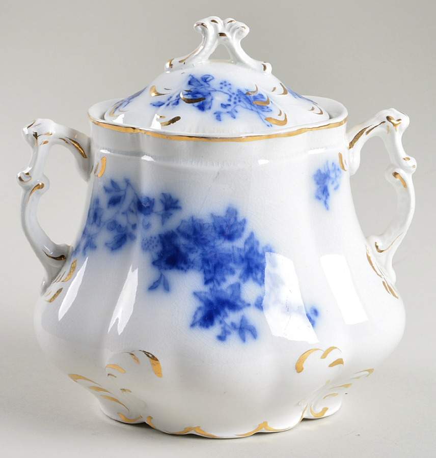 Rose Oversize Sugar Bowl & Lid by Grindley-1