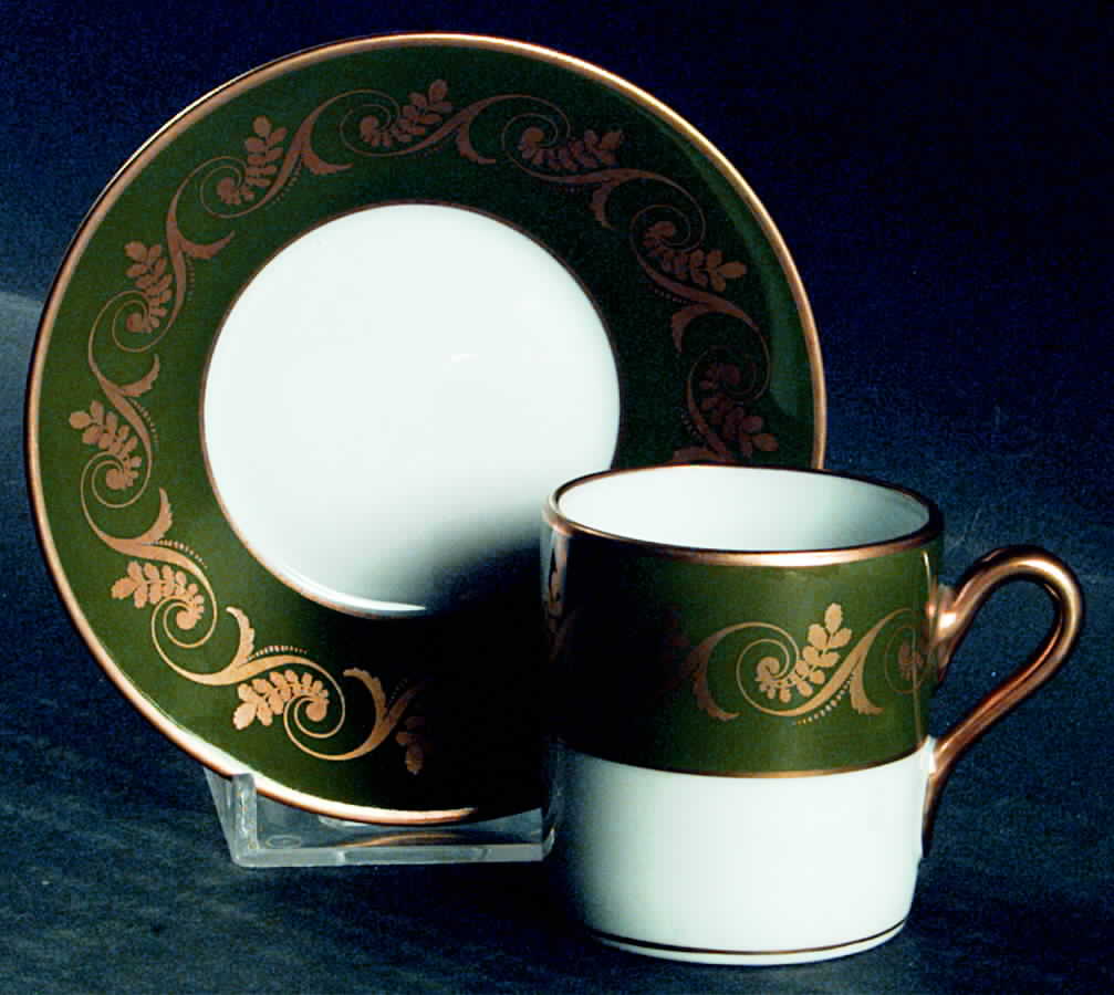 GIN61 Flat Demitasse Cup & Saucer Set by Ginori 1735-1