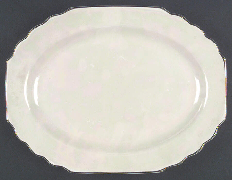 GEO185 13" Oval Serving Platter by WS George-1