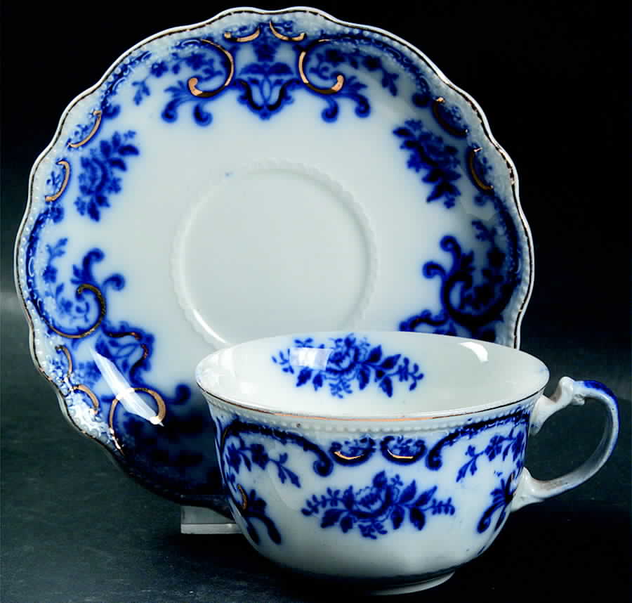 Portman Flat Cup & Saucer Set by Grindley-1