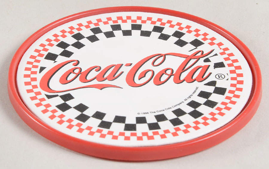 Coca Cola Plastic Coaster by Gibson Designs-1