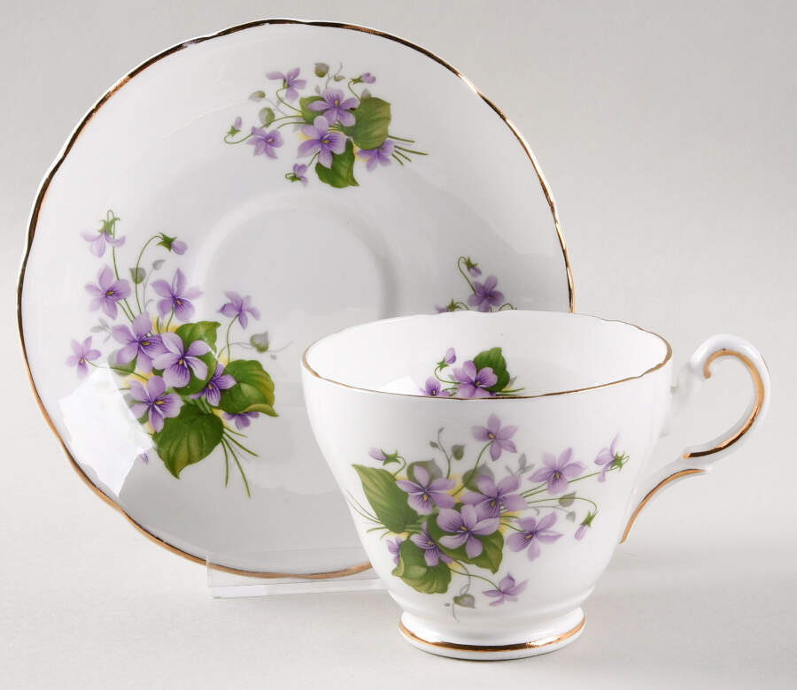 GRO11 Footed Cup & Saucer Set by Grosvenor-1