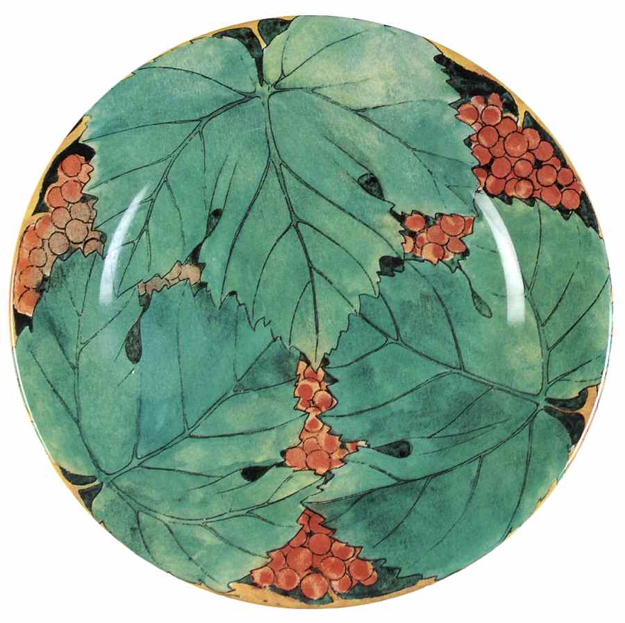 Vigne Salad Plate by Faiencerie De Gien-1