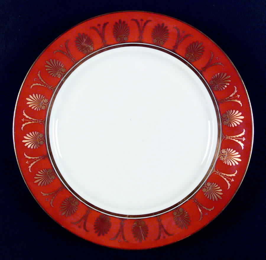 Pompei Red Dinner Plate by Ginori 1735-1