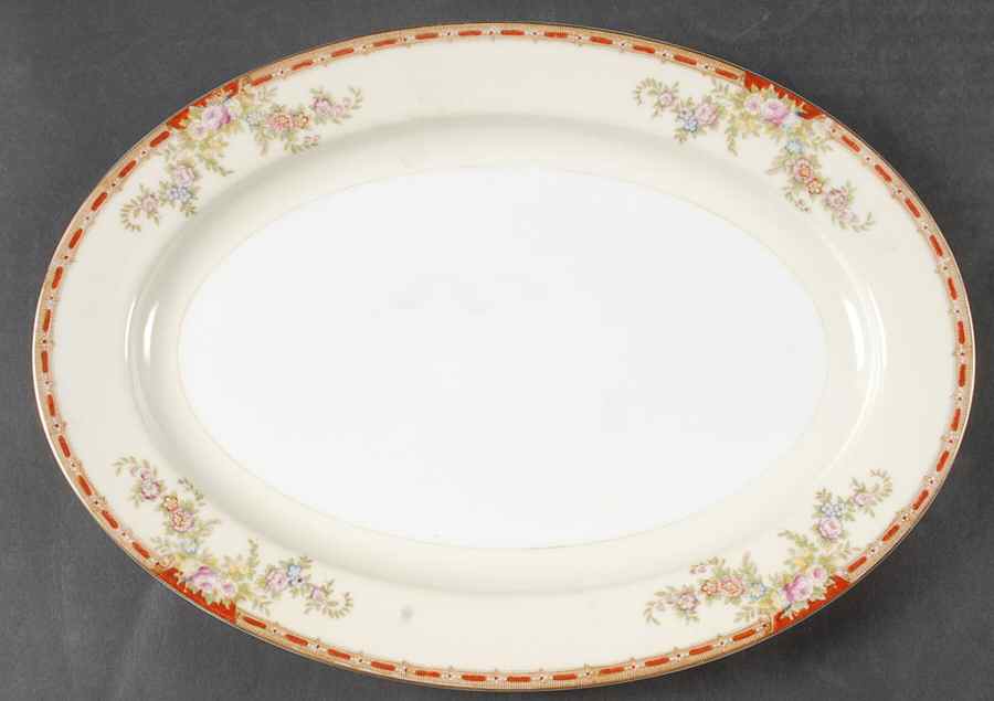 Ogden 12" Oval Serving Platter by Grace-1
