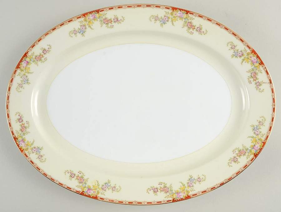 Ogden 16" Oval Serving Platter by Grace-1