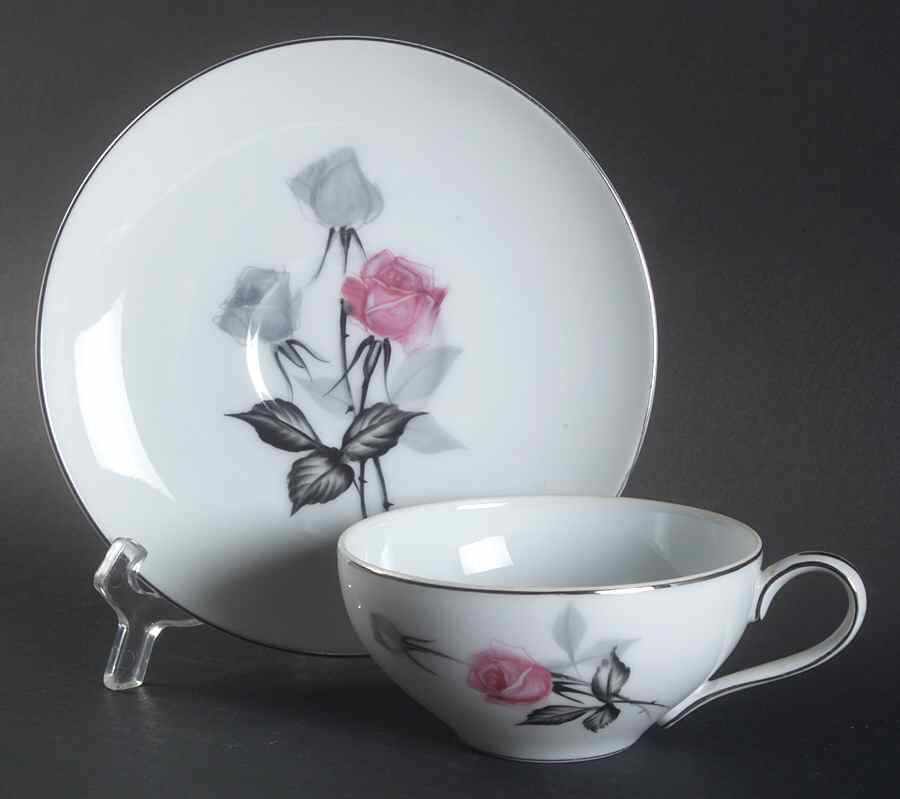 Patrician Flat Cup & Saucer Set by Gold China-1