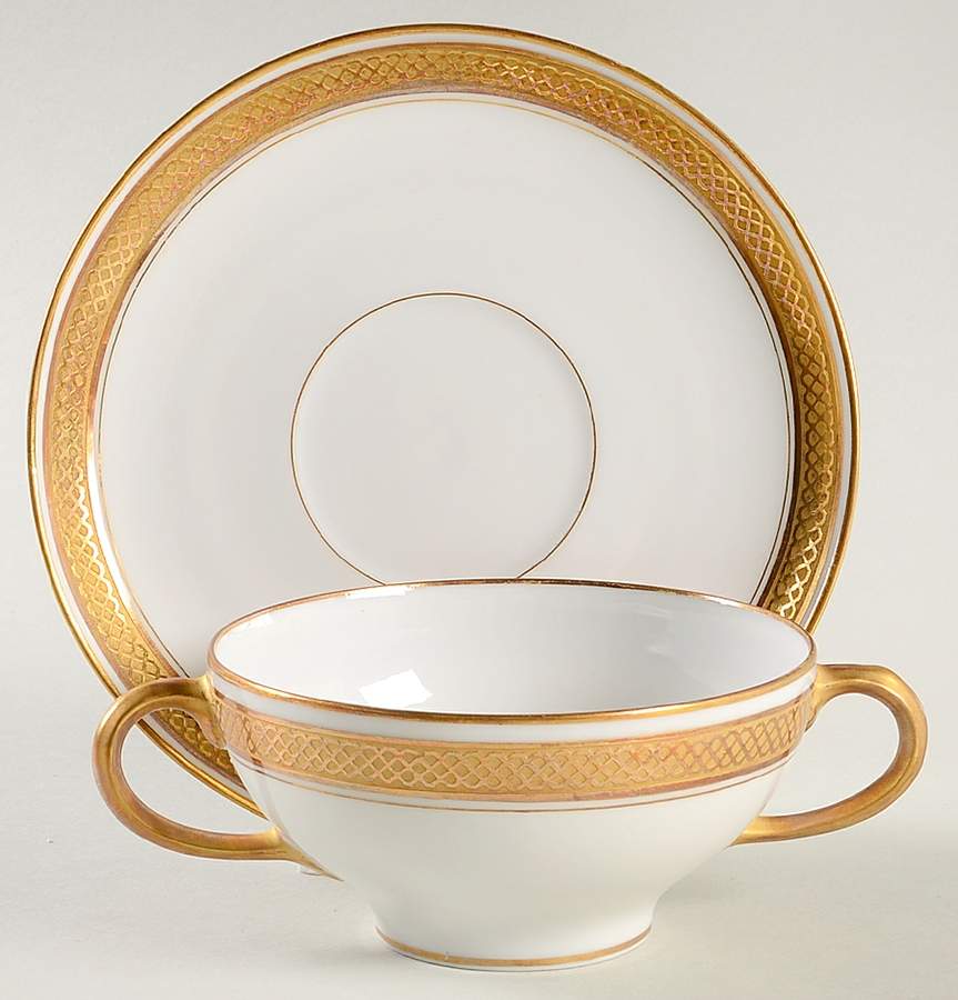 GUE229 Bouillon Cup & Saucer by WM Guerin-1