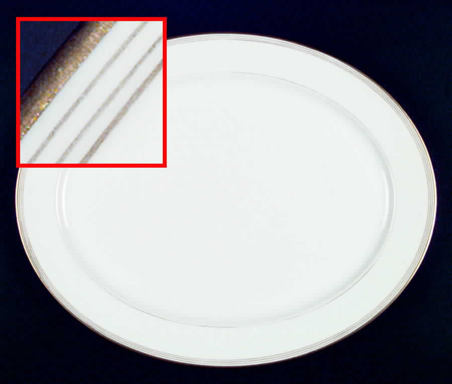GUE235 14" Oval Serving Platter by WM Guerin-1