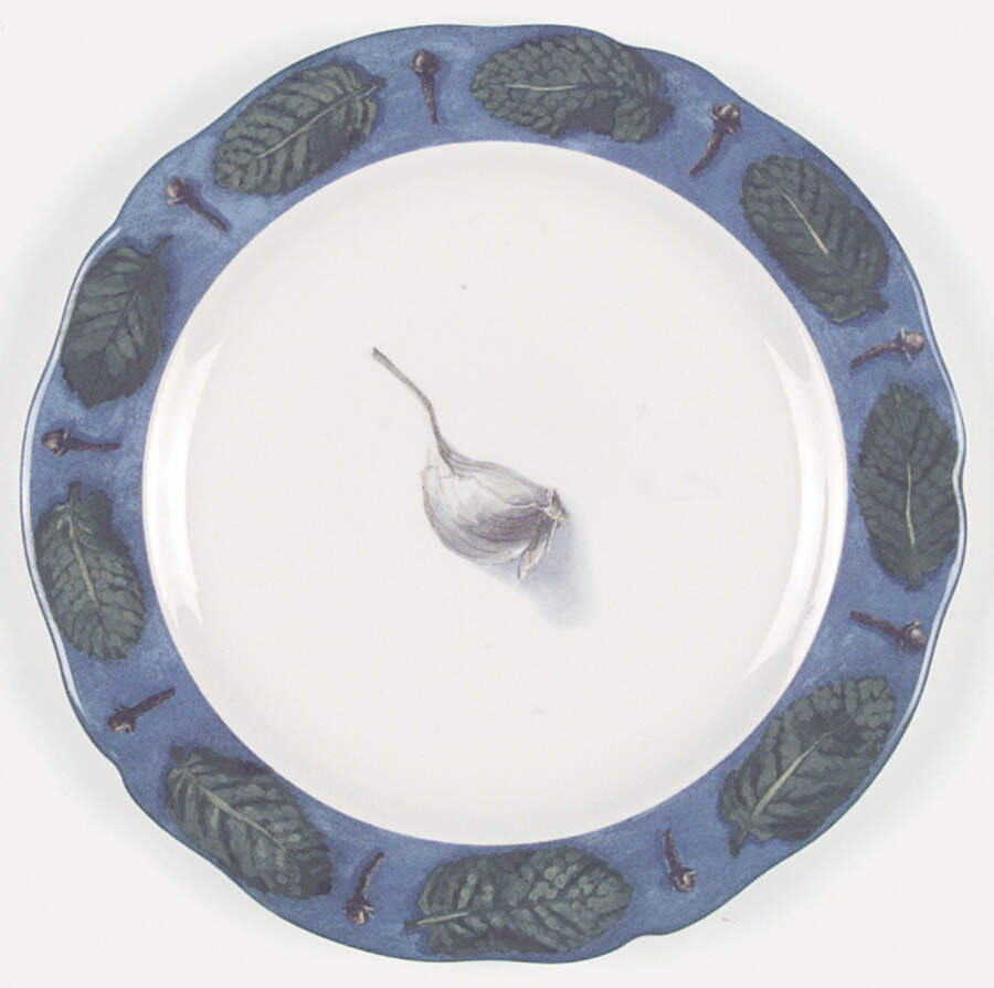 Poivre Et Sel Blue Salad/Dessert Plate by Faiencerie De Gien-1