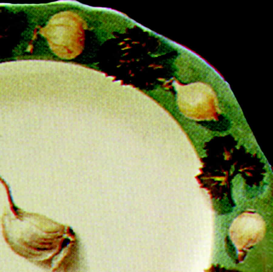 Poivre Et Sel Green Salad/Dessert Plate by Faiencerie De Gien-1