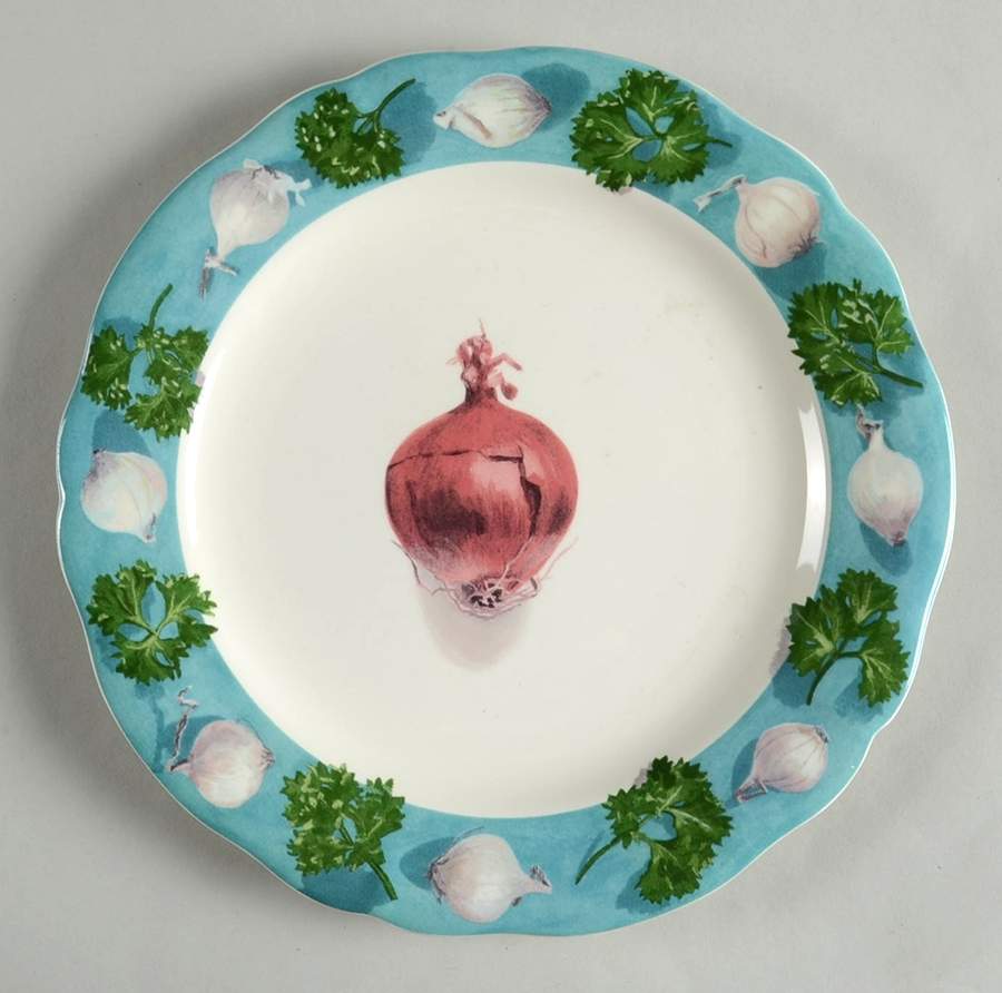 Poivre Et Sel Green Salad/Dessert Plate by Faiencerie De Gien-1
