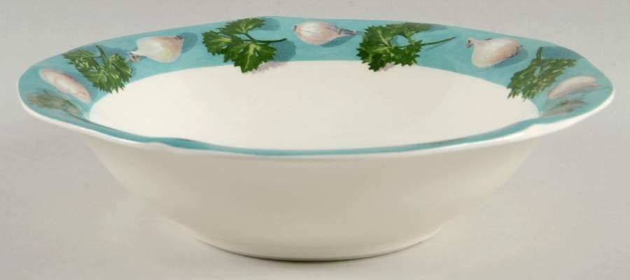 Poivre Et Sel Green Coupe Cereal Bowl by Faiencerie De Gien-1
