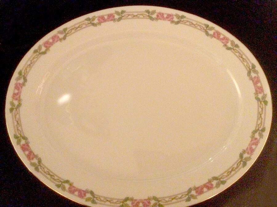 GUE241 13" Oval Serving Platter by WM Guerin-1