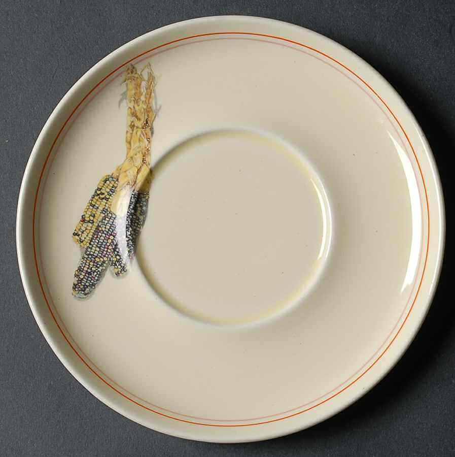 Indian Corn Saucer by WS George-1