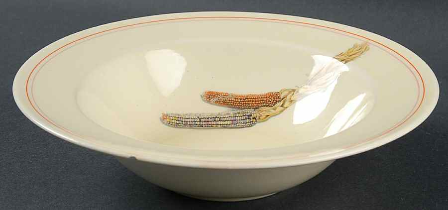 Indian Corn Rim Soup Bowl by WS George-1