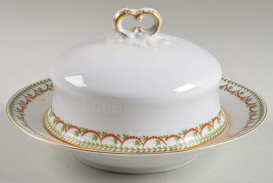 GUE259G Round Covered Butter by WM Guerin-1