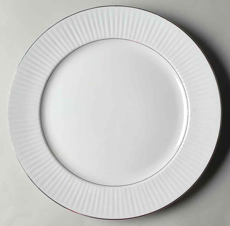 BLACK TIE 12" Chop Plate (Round Platter) by Gibson Designs-1