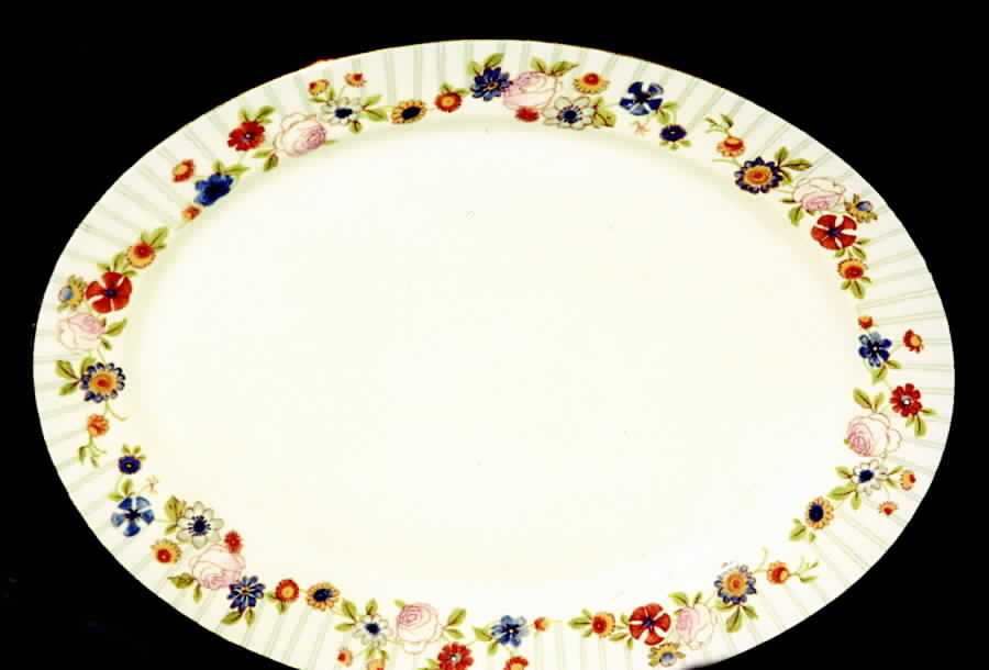 GUE261 14" Oval Serving Platter by WM Guerin-1