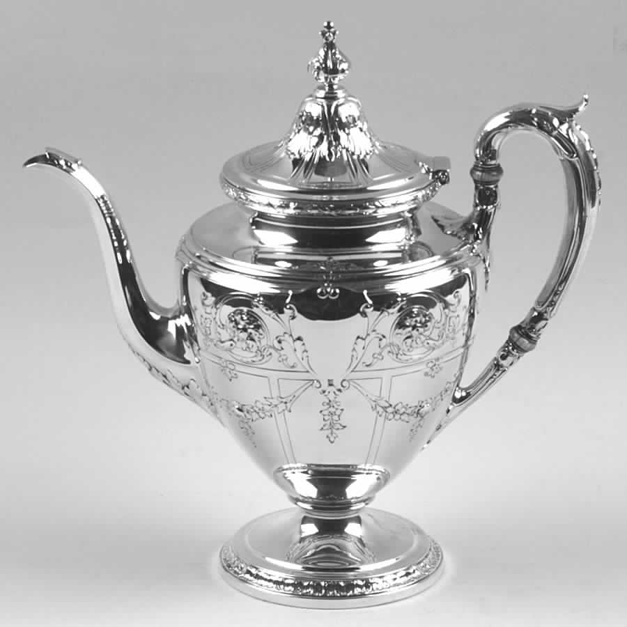 A11351 (Sterling, Hollowware) Teapot by Gorham Silver-1