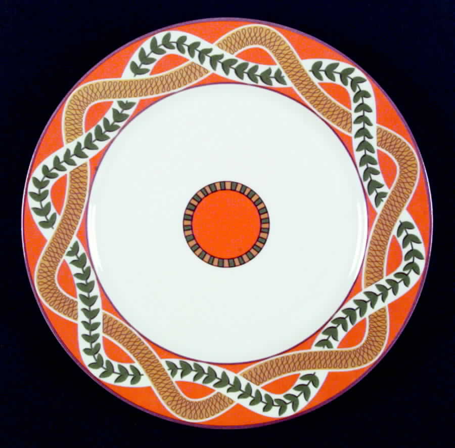 Villa Amalfi Orange Salad Plate by Bill Goldsmith-1