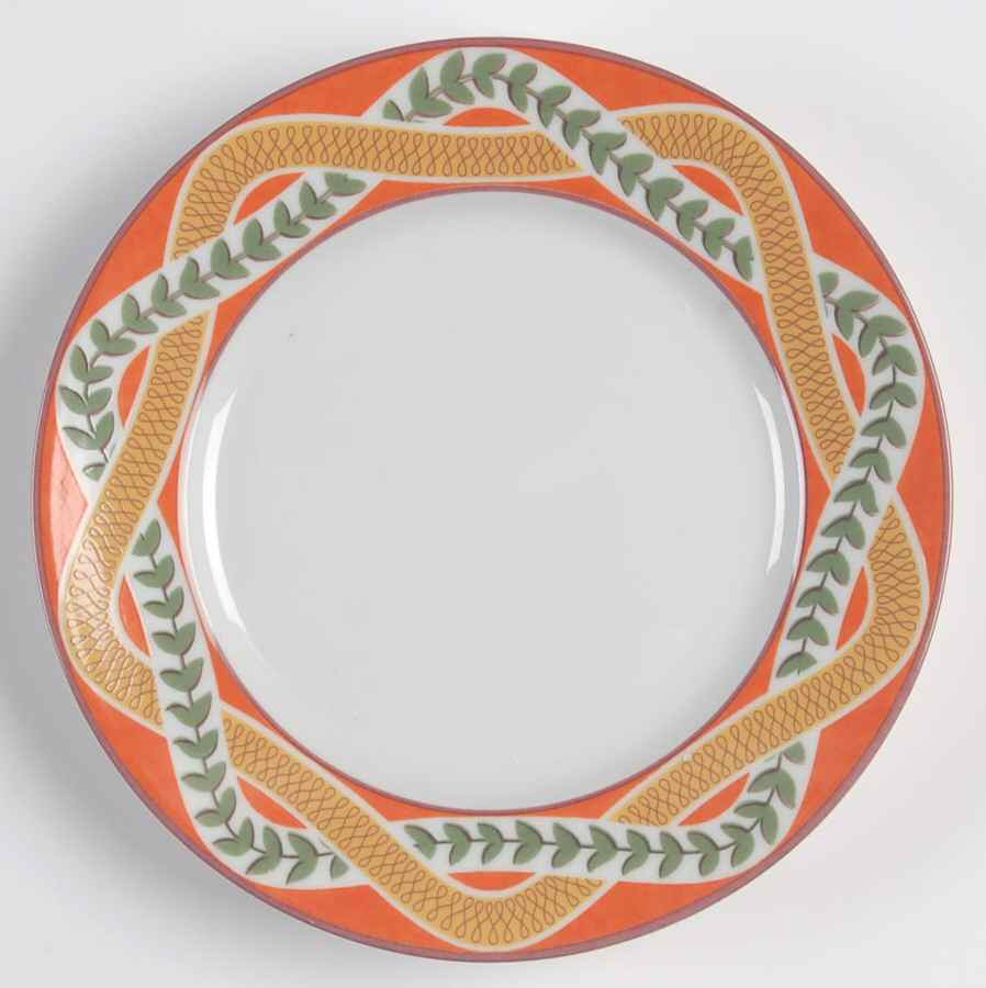 Villa Amalfi Orange Bread & Butter Plate by Bill Goldsmith-1
