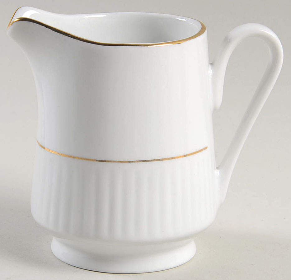 Black Tie (Gold Trim) Creamer by Gibson Designs-1