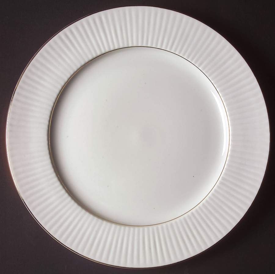 Black Tie (Gold Trim) Dinner Plate by Gibson Designs-1