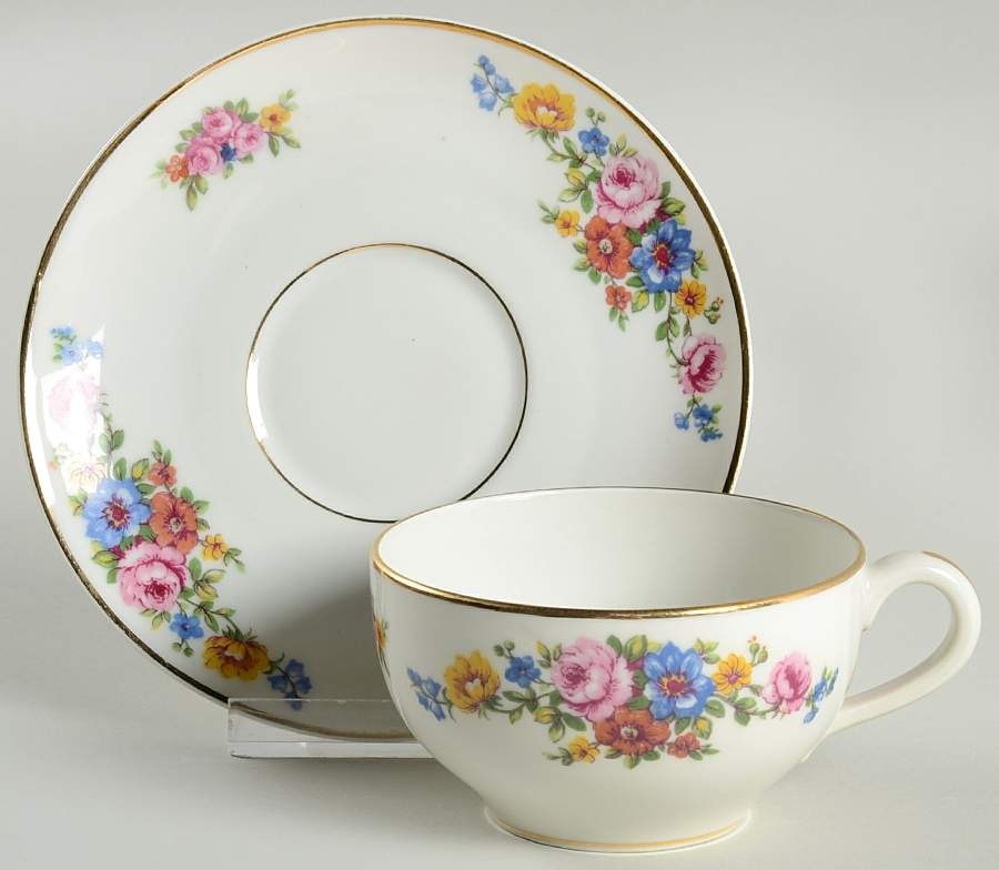 GDA115 Flat Cup & Saucer Set by Gerard, Dufraisseix & Abbot-1