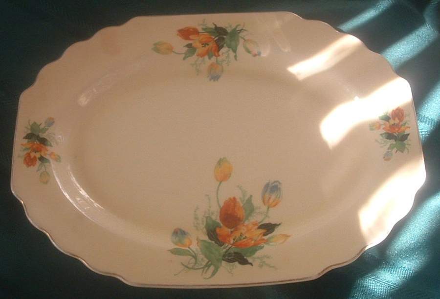GEO206 12" Oval Serving Platter by WS George-1
