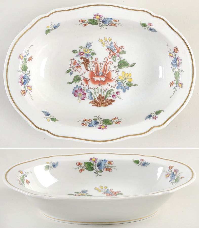 Riviera (Scalloped, Vecchio) 9" Oval Vegetable Bowl by Ginori 1735-1