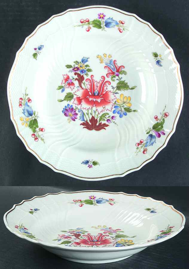 Riviera (Scalloped, Vecchio) Large Rim Soup Bowl by Ginori 1735-1