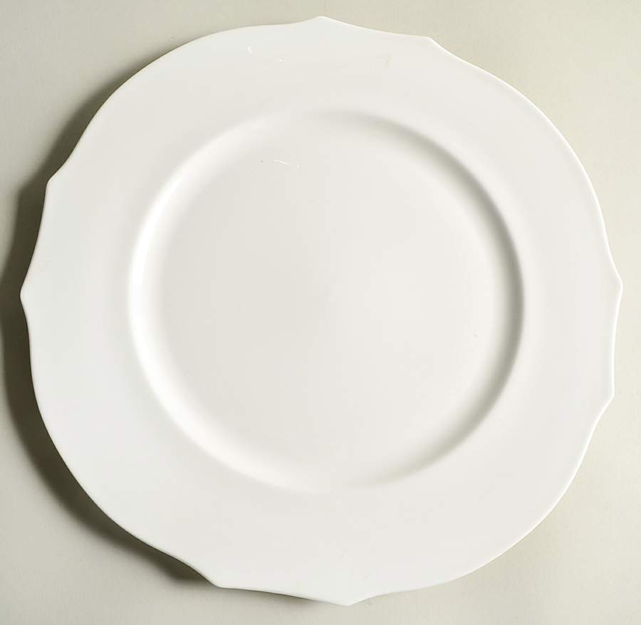 Bianco White (Duchessa Shape) 12" Chop Plate (Round Platter) by Ginori 1735-1