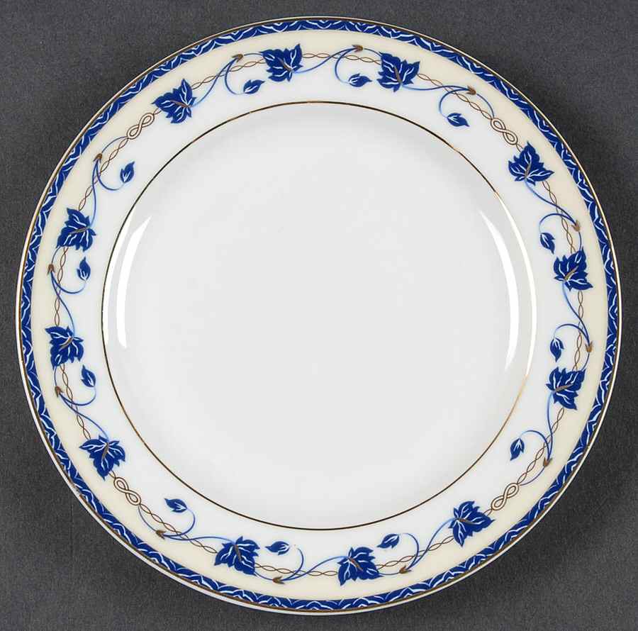 Corynthe Bleu Bread & Butter Plate by Guy Degrenne-1