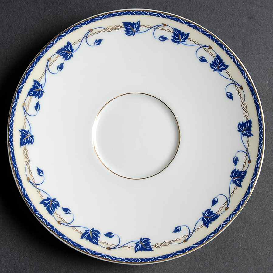 Corynthe Bleu Saucer by Guy Degrenne-1
