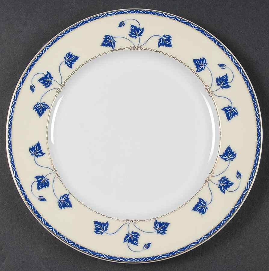 Corynthe Bleu Salad Plate by Guy Degrenne-1
