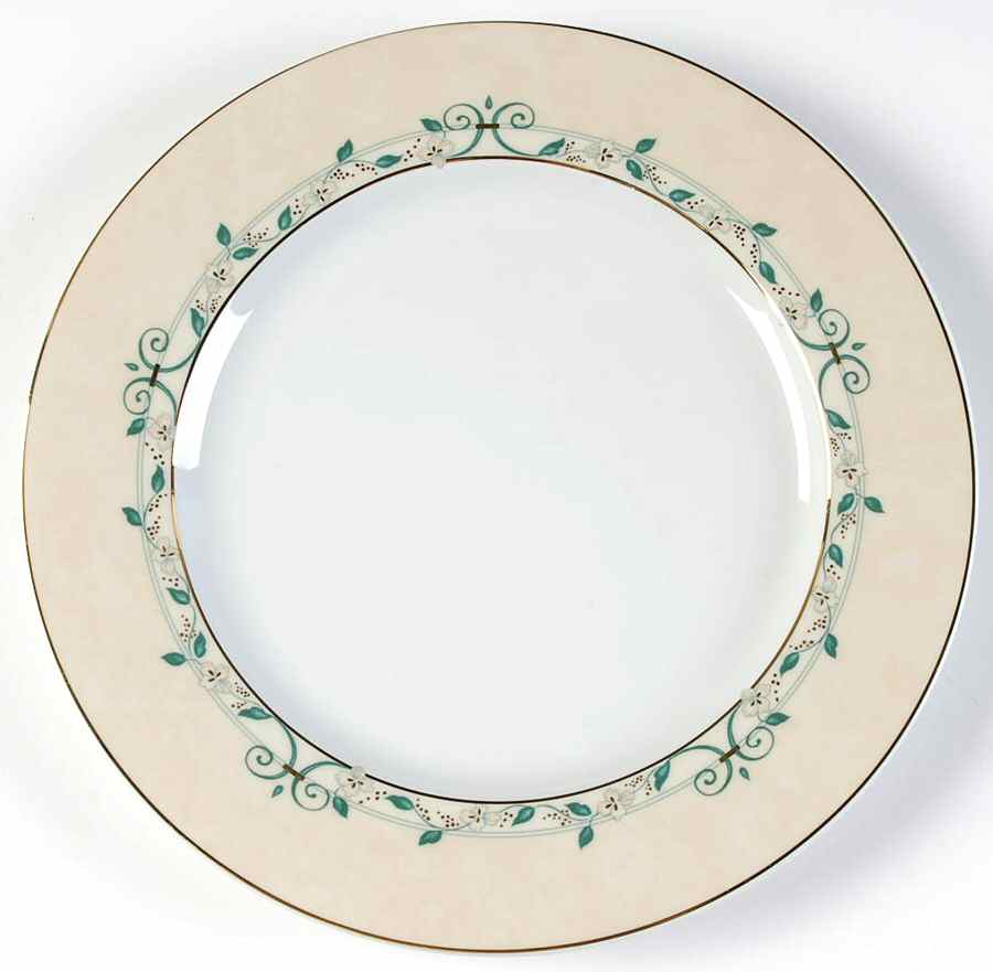 Jardin D'Antan Green Dinner Plate by Guy Degrenne-1